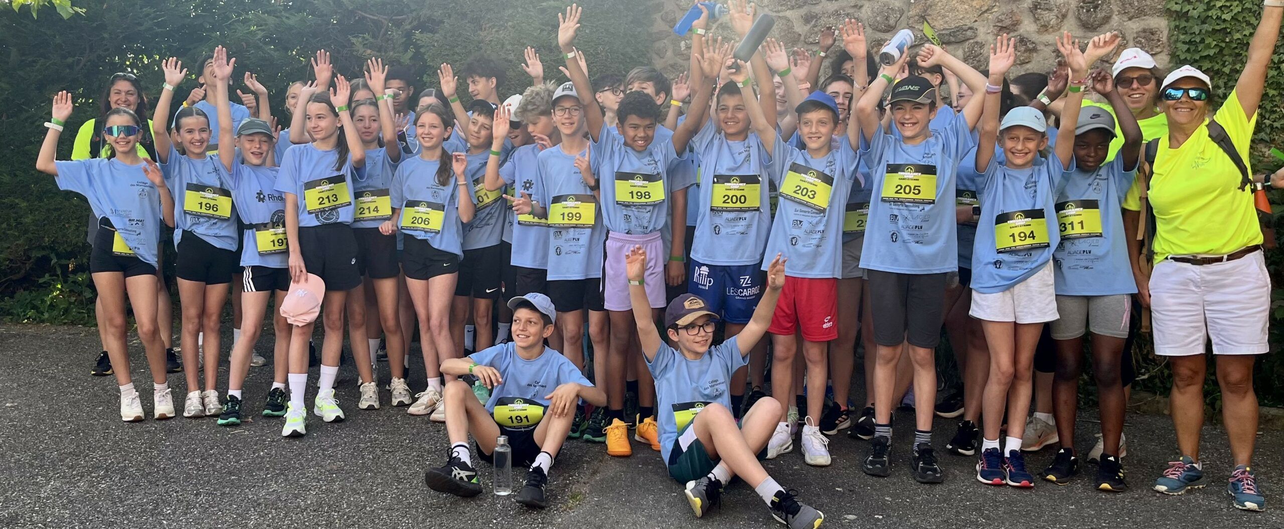 Pilat Trail collèges avec les élèves des Marronniers à Véranne
