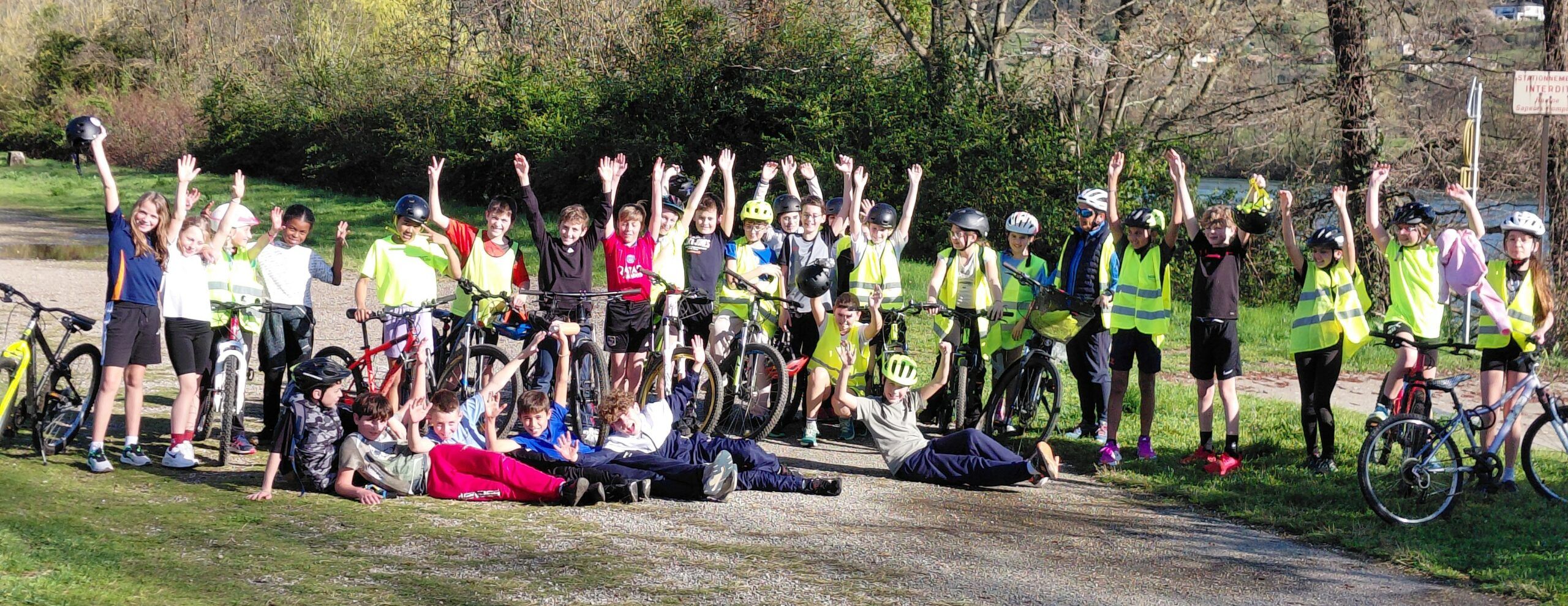 élèves projet 3S run and bike Rhône sortie sportive