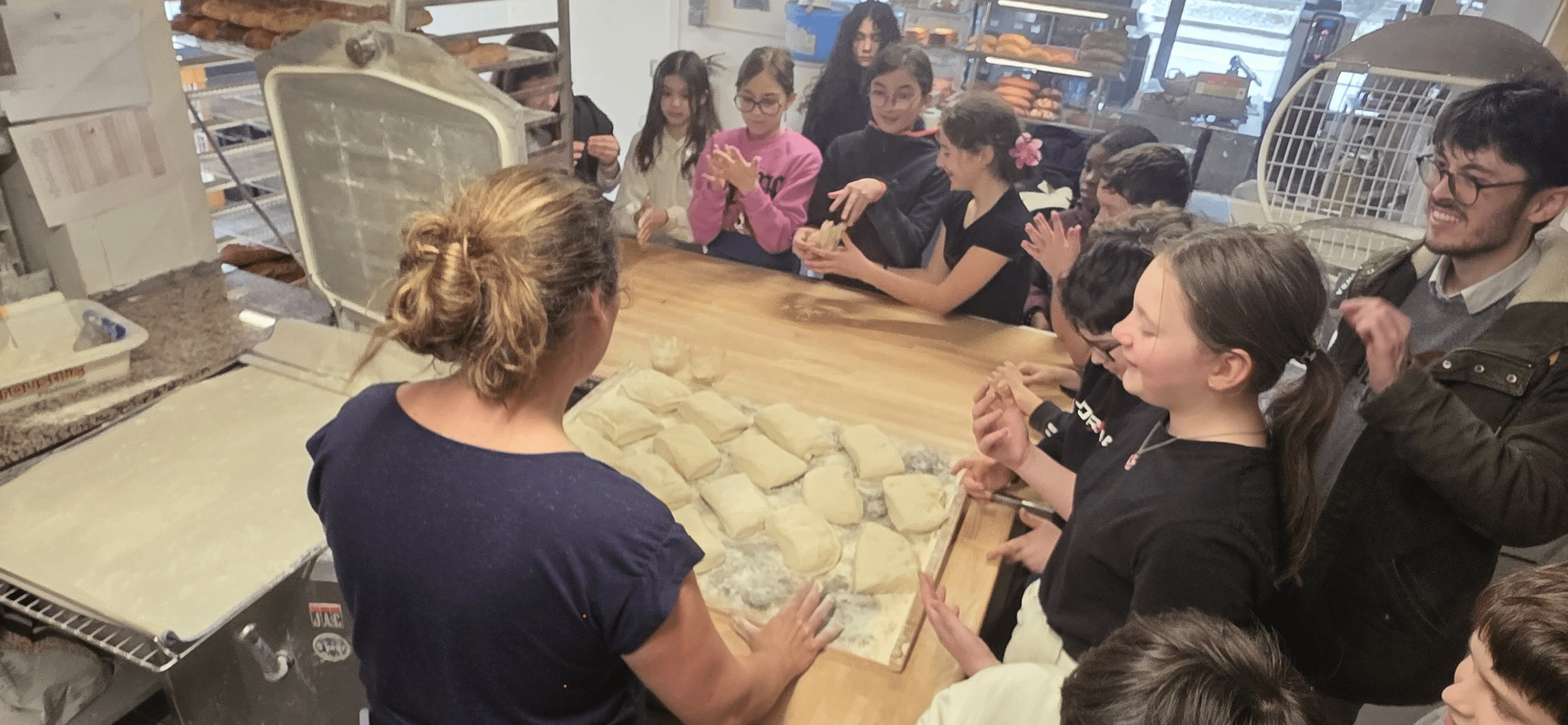 visite boulangerie 6ème Relais des Granges fabrication du pain